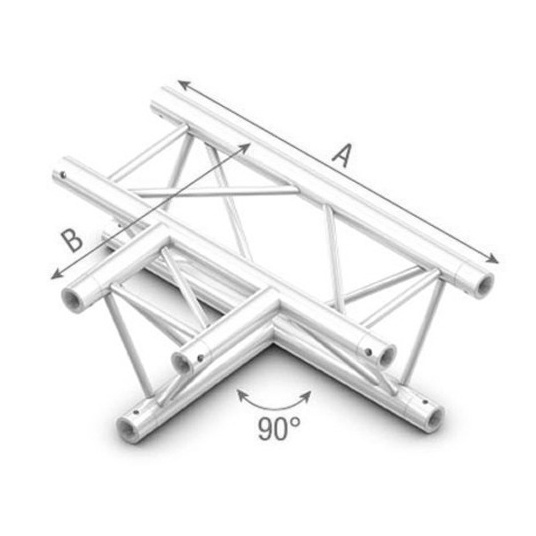 StudioKing Truss Triangle Truss 90 Degree 3 Way Horizontal