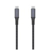 Fixed Braided Cable USB-C/USB-C, 2m, USB4 gen2 20Gbps, 4K 60Hz, 240W | FIXDBP-CC2-GR