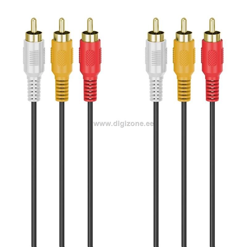 Hama helikaabel 3RCA-3RCA, 3m