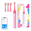 Bitvae elektriline hambahari Sonic Toothbrush with App for Kids and Tips Set K7S, roosa