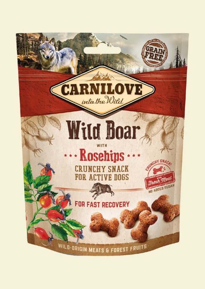 Carnilove maius koerale Fresh Crunchy Wild Boar & Rosehips With Fresh Meat, 200g