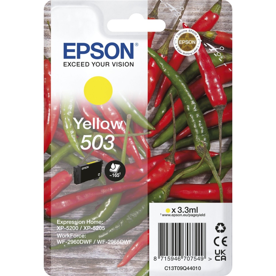 Epson tindikassett Epson kollane 503 T09Q4