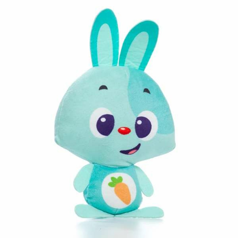 Moltó pehme mänguasi häälega Gusy luz Baby Bunny türkiissinine 7,5cm