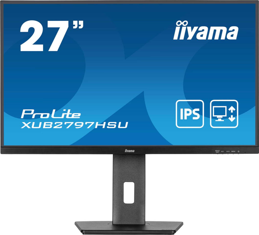 iiyama monitor 68.5cm (27") XUB2797HSU-B2 16:9 HDMI+DP+2xUSB Lift