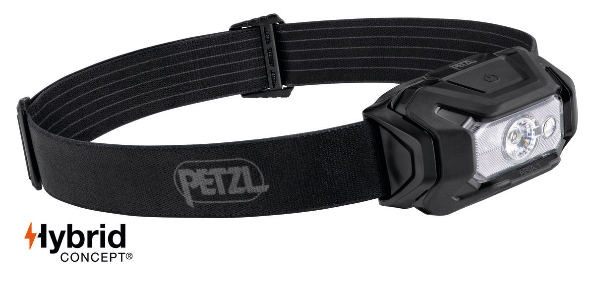 Petzl pealamp ARIA 1R RGB Headlamp, 475 lm, must