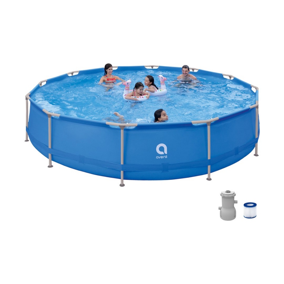 Avenli bassein Round Frame Swimming Pool 427x84 Set