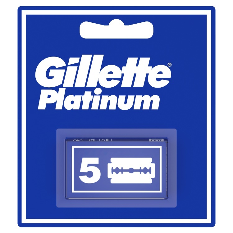 Gillette Double Edge Platinum Varuterad Meestele, 5 Vahetustera