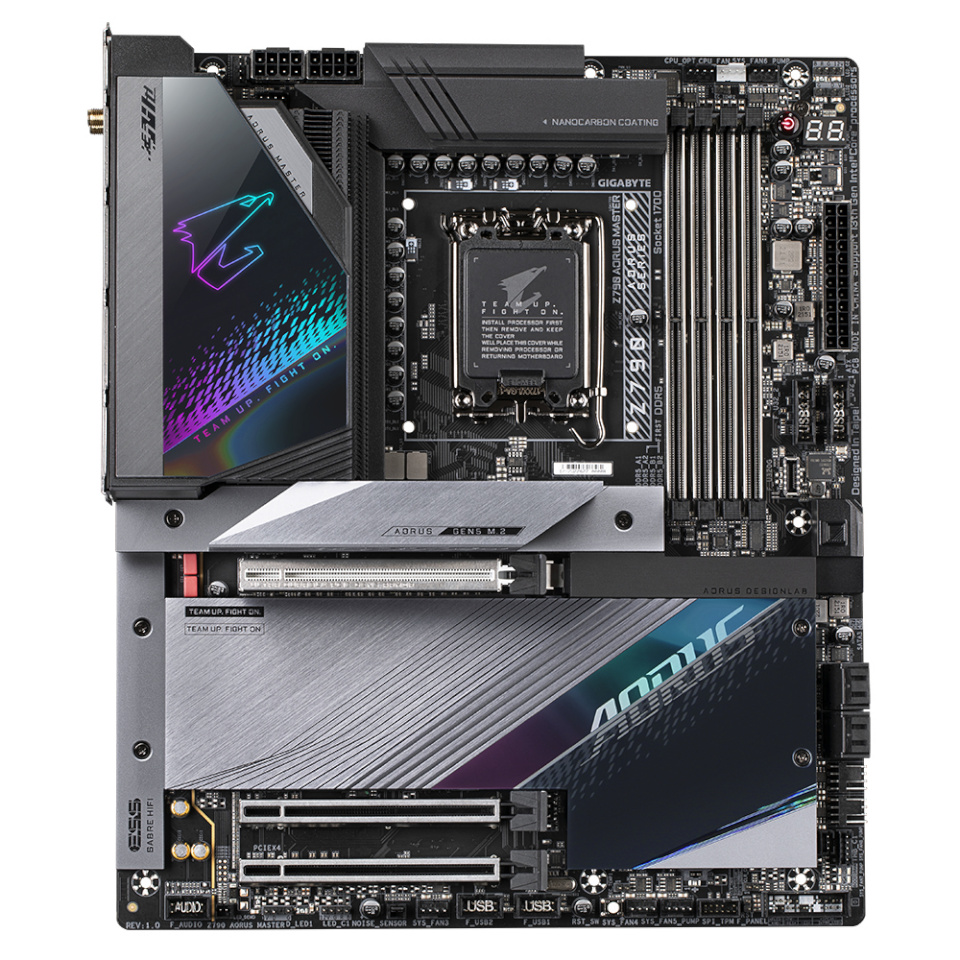 Gigabyte emaplaat Z790 AORUS MASTER, Intel, LGA1700, DDR5, eATX