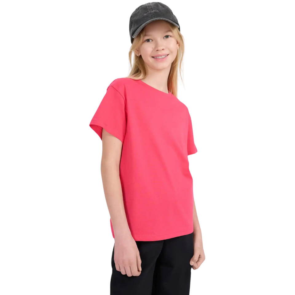 4F T-särk tüdrukutele F2326 fuksia 4FJWSS25TTSHF2326 55S suurus 122cm