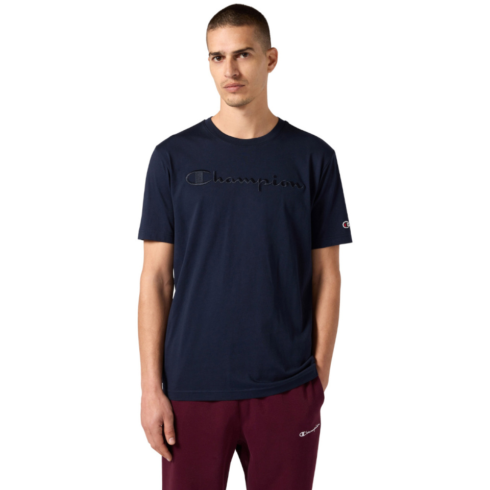 Champion T-särk meestele SS Tee tumesinine 220273 BS501 suurus XL