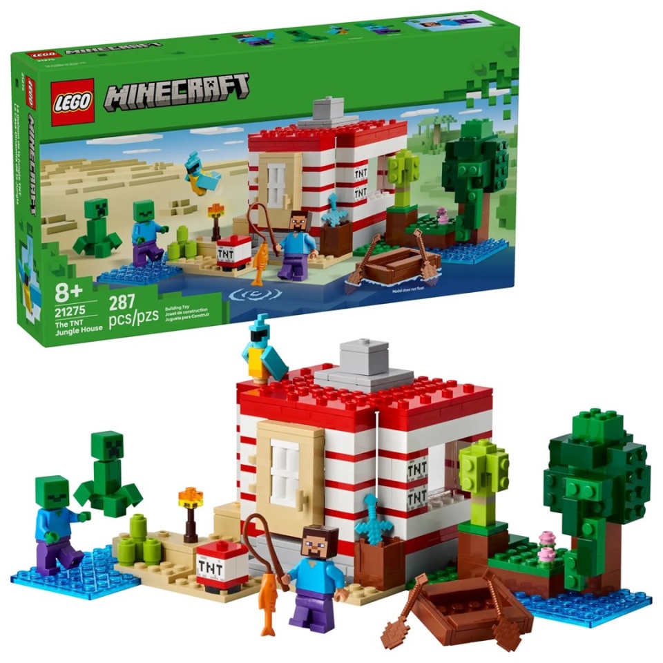 Lego klotsid MINECRAFT 21275 The TNT Jungle House