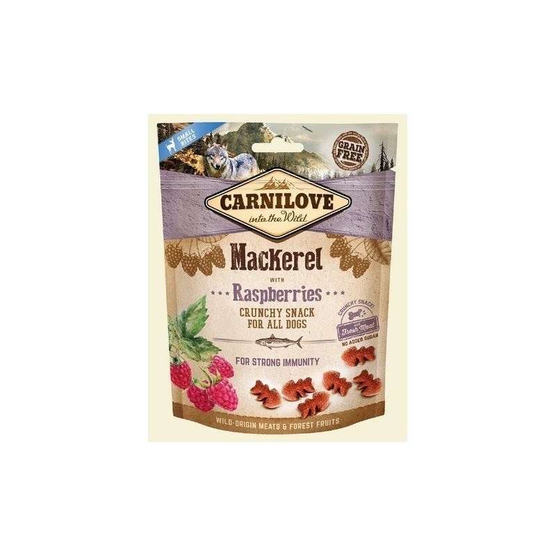 Carnilove maius koerale Fresh Crunchy Mackerel + Raspberries, 200g