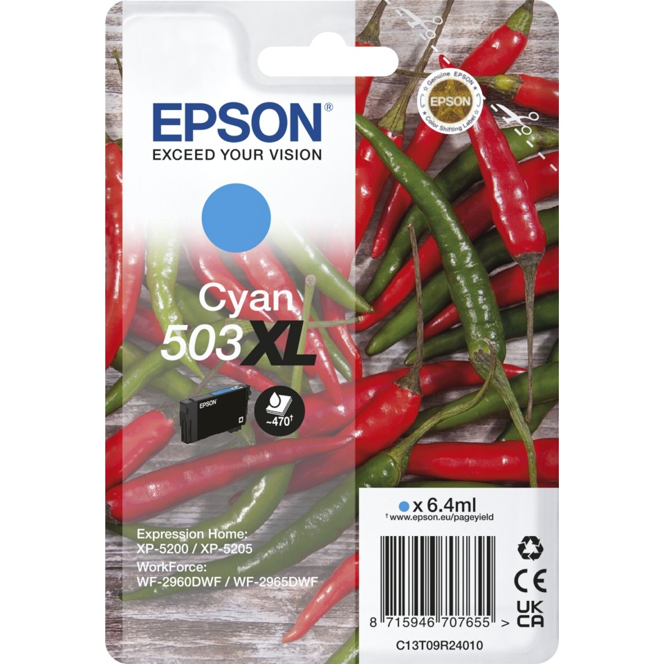 Epson ink cartridge cyan 503 XL          T 09R2