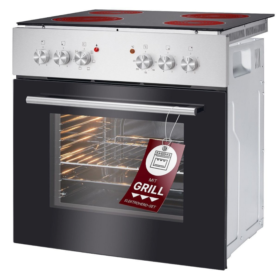 Bomann integreeritav ahi+pliidiplaat EHBC7935IX Built In Set Oven + Ceramic Hob, valge