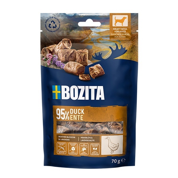 Bozita maius koerale Meaty Bites Duck, 70g