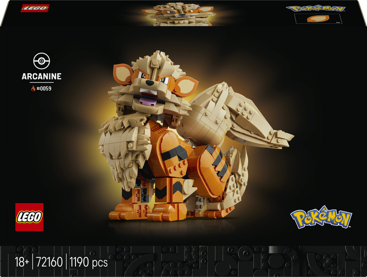 LEGO klotsid Pokémon 72160 Arcanine