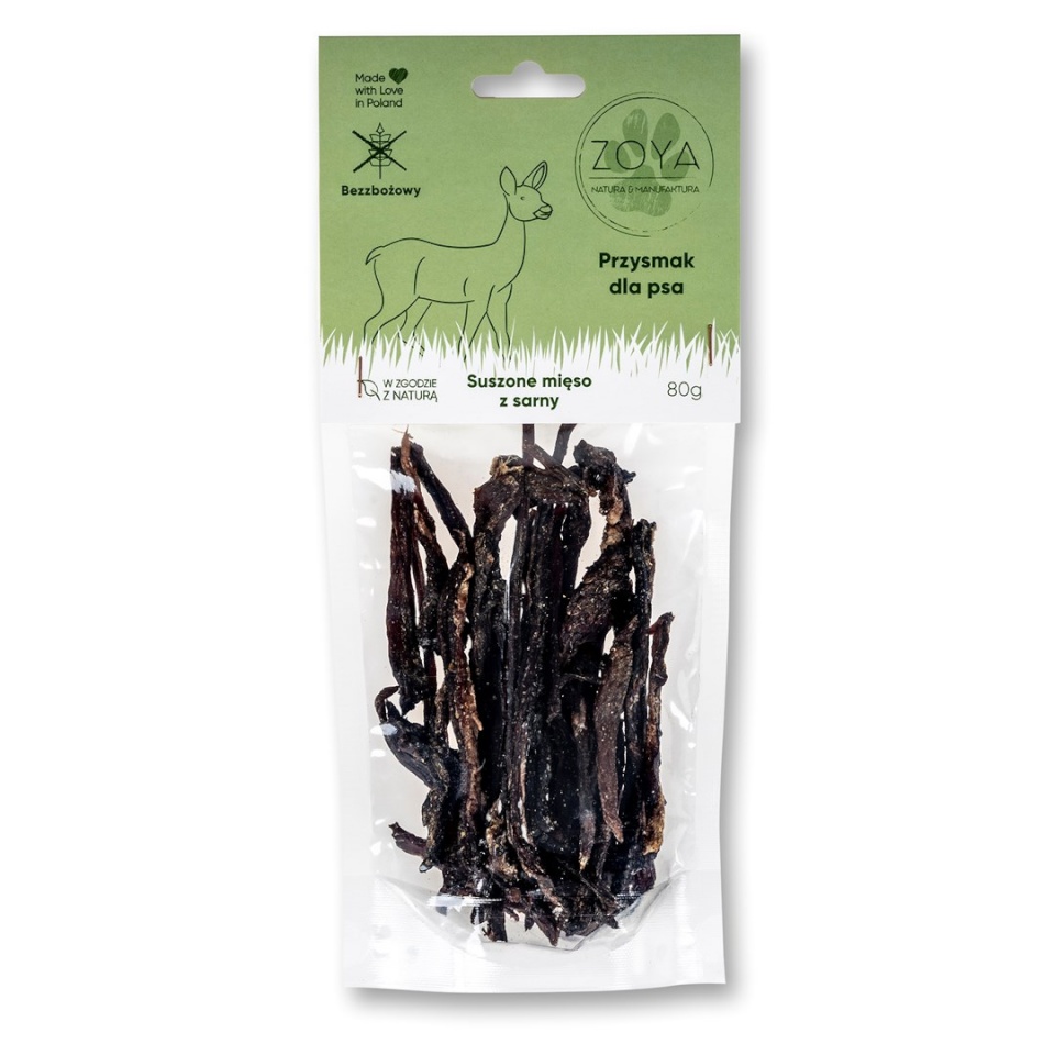 Zoya maius koerale Dried Deer Meat, 80g