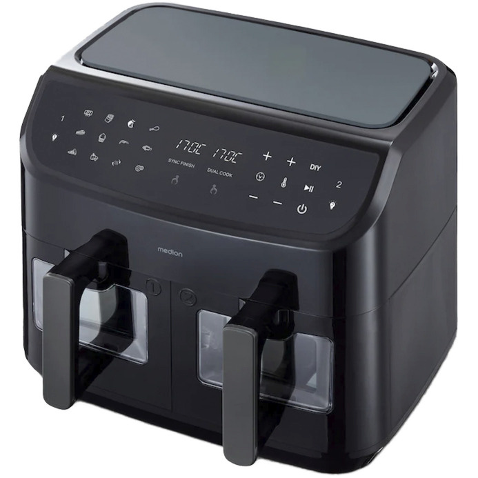 Medion kuumaõhufritüür P20 MD11760 XXL Double Air Fryer Life, must