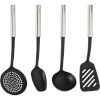 Brabantia köögitarvikute komplekt Kitchen Utensil Set, Non Stick Coated, hõbedane/must