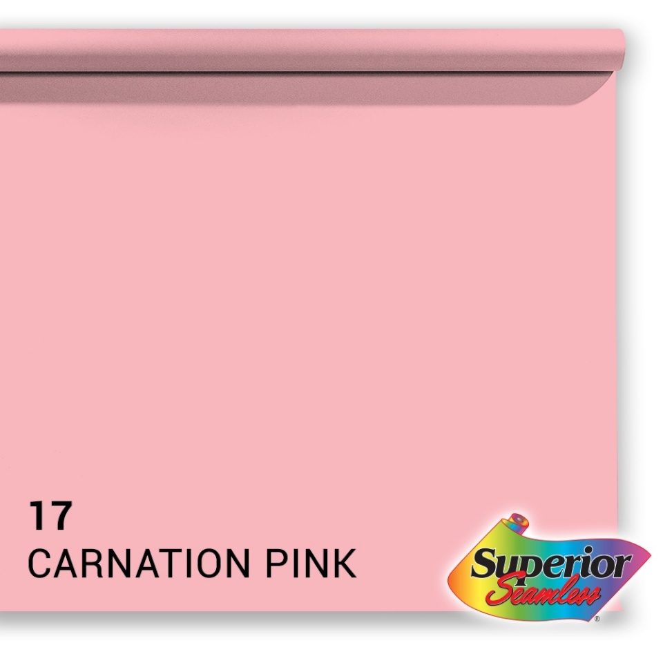 Superior taust Background Paper 17 Carnation Pink 2.72x11m