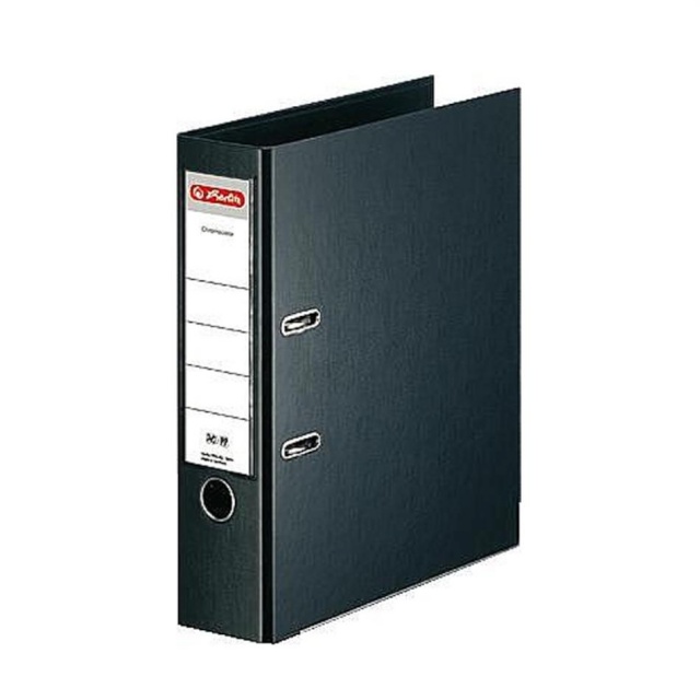 Herlitz registraator 8cm Herlitz, must