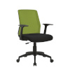 Töötool ALPHA 60x55xH87,5-95cm, iste: kangas, värvus: must, seljatugi: võrkkangas, värvus: roheline
