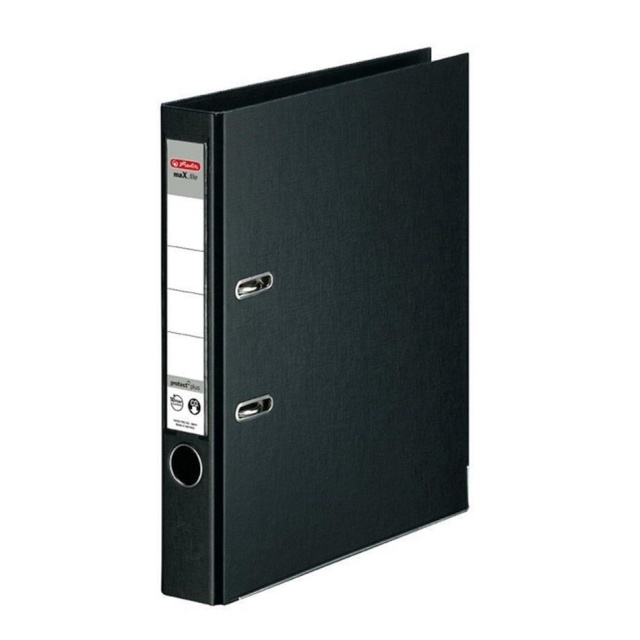 Herlitz registraator 5cm Herlitz, must