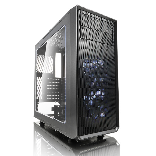 Fractal Design korpus Focus G FD-CA-FOCUS-GY-W Side window, Left side panel - Tempered Glass, Gray, ATX, Power supply included No