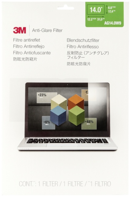 3M kaitsekile AG140W9 Anti-Glare Filter for Widescreen Laptops 14
