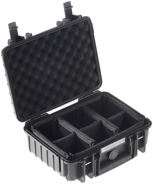 B&W kohver Type 1000 must + Padded Divider