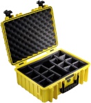 B&W kohver Outdoor Case Type 5000 kollane + Padded Divider vaheriiuliga, kollane