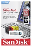 Sandisk mälupulk Cruzer Ultra Flair 64GB USB 3.0 sinine SDCZ73-064G-G46B